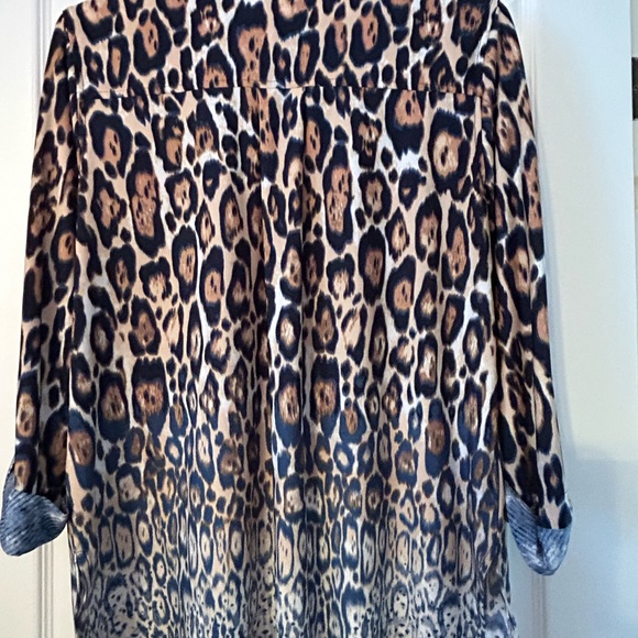ANIMAL PRINT BLOUSE - Picture 2 of 4